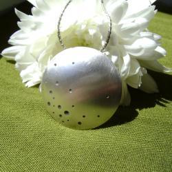 Silver pendant - Walk on the moon